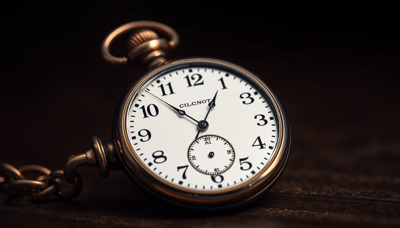 pocket watch antique in editorial style