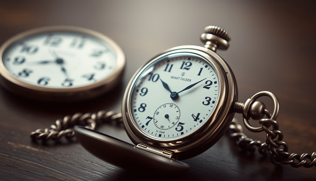 pocket watch antique in editorial style