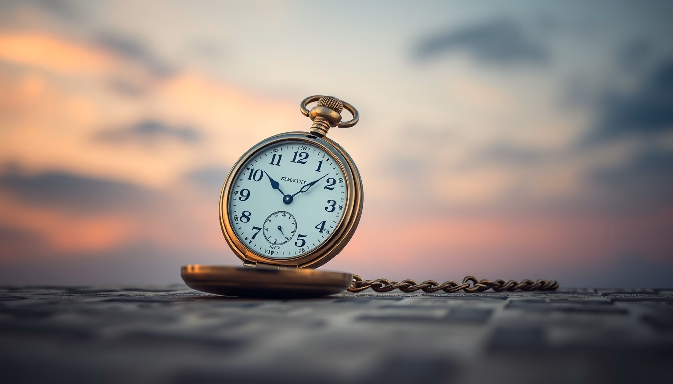 pocket watch antique in editorial style