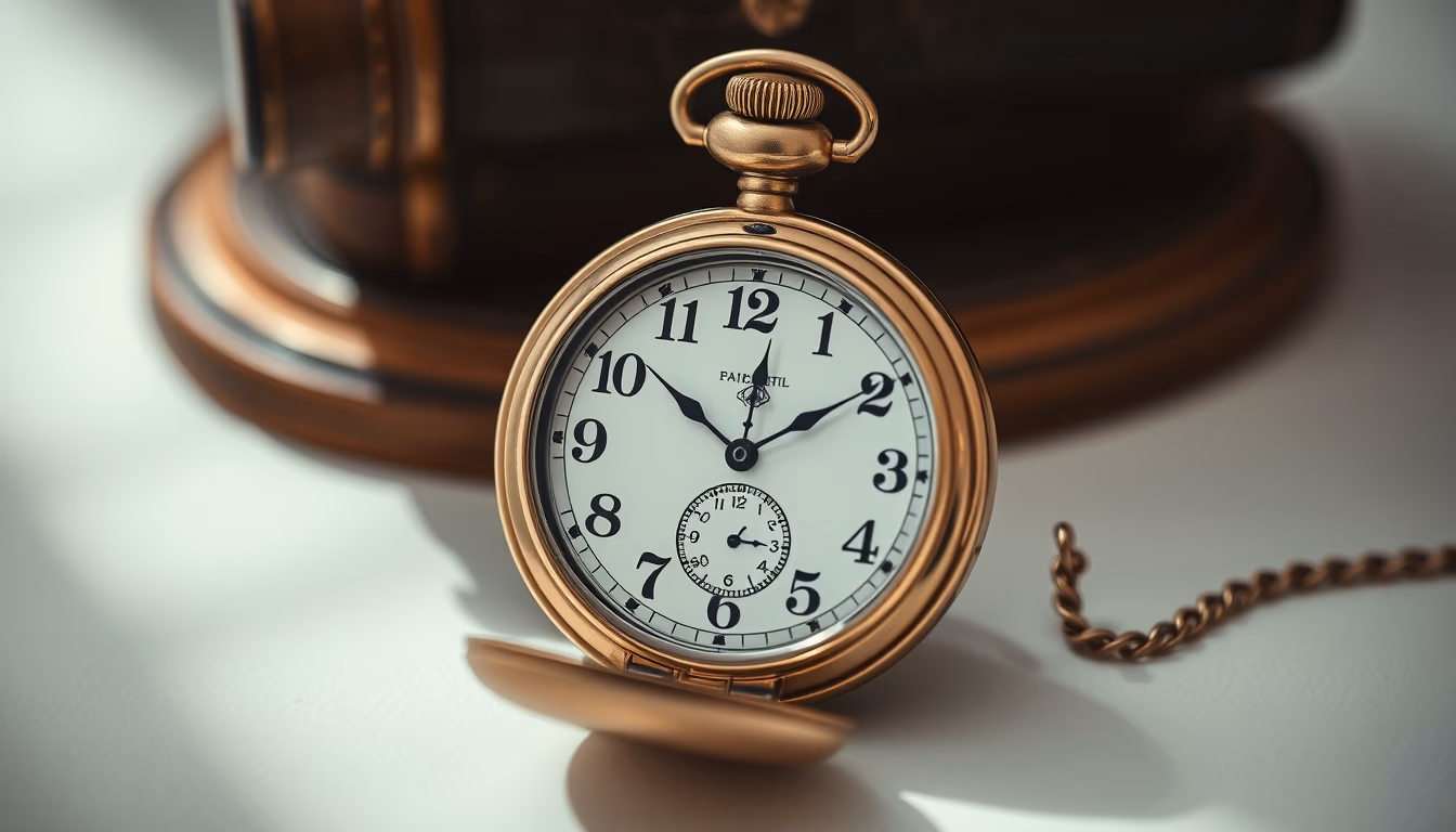 pocket watch antique in editorial style