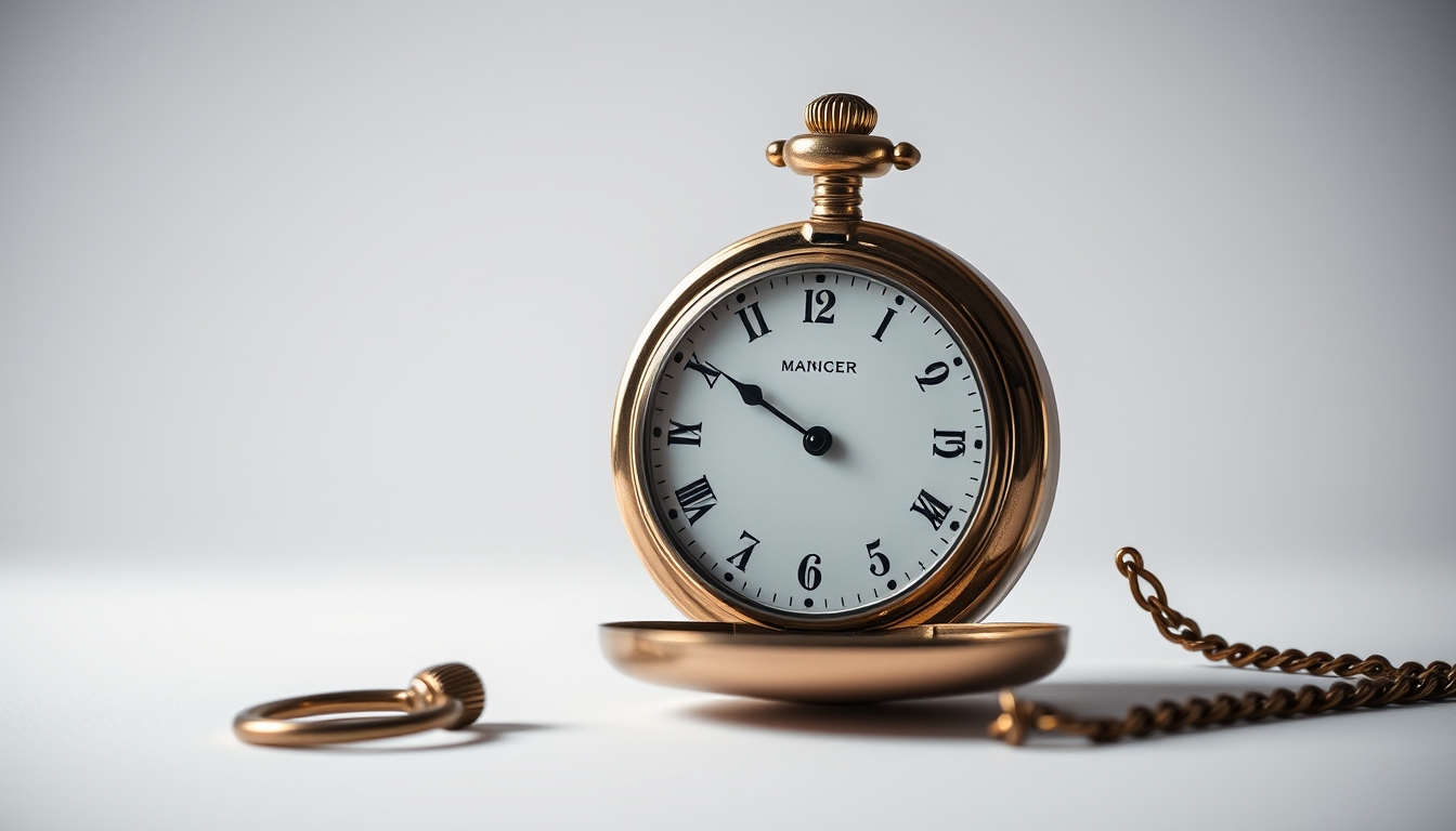 pocket watch antique in editorial style