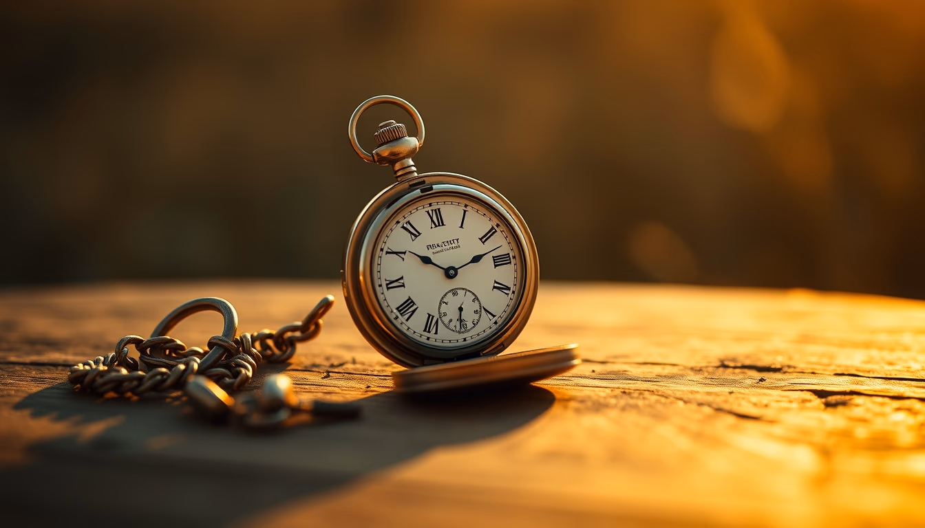 pocket watch antique in editorial style
