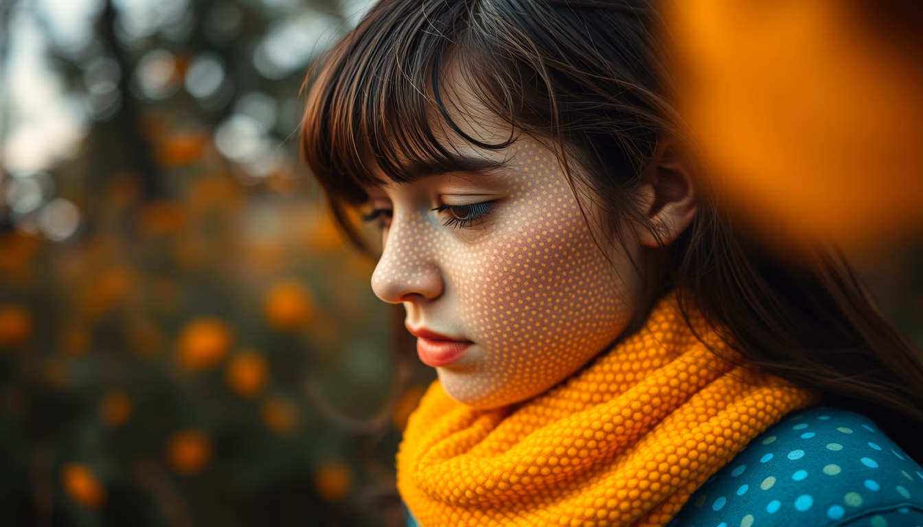 pointillism seurat dots in editorial style