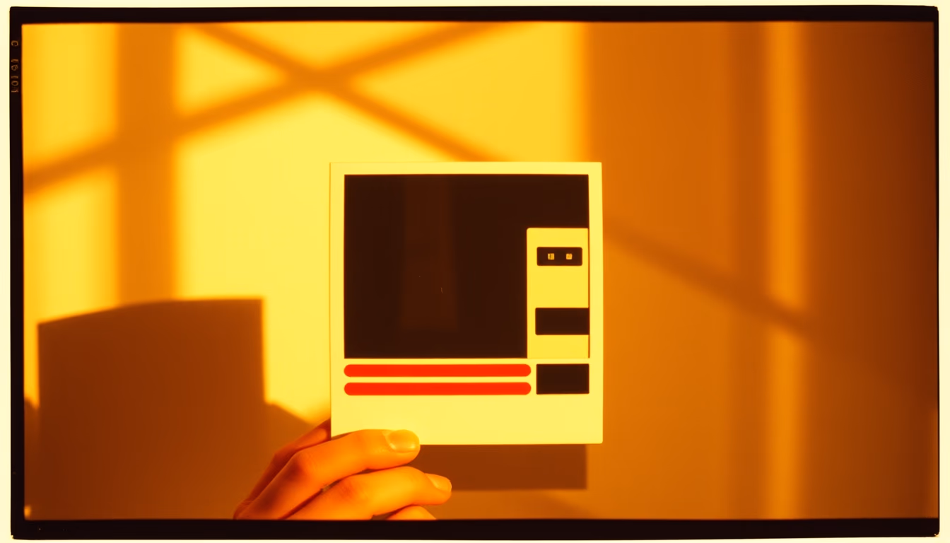 polaroid sx70 retro in editorial style