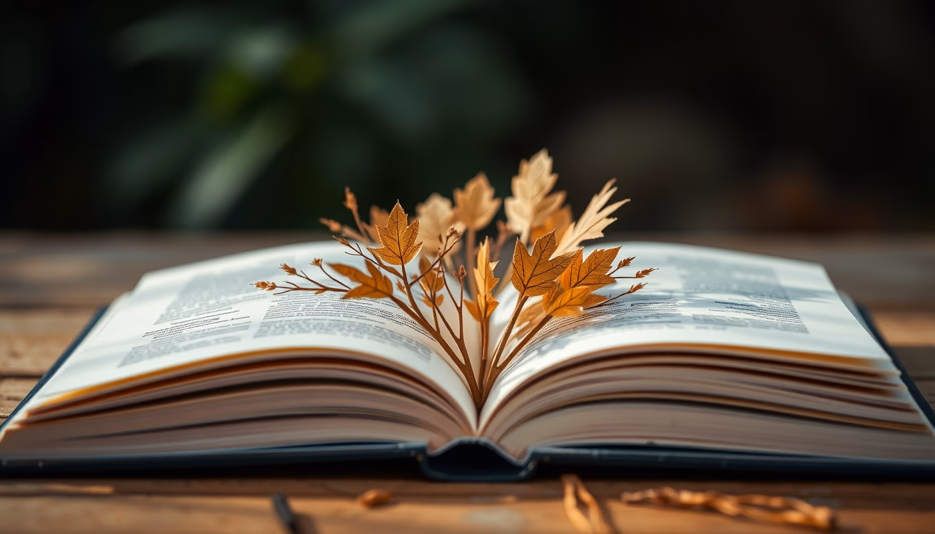 pop-up book opened in editorial style