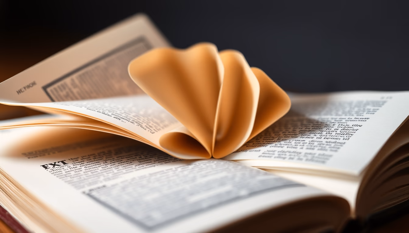 pop-up book opened in editorial style