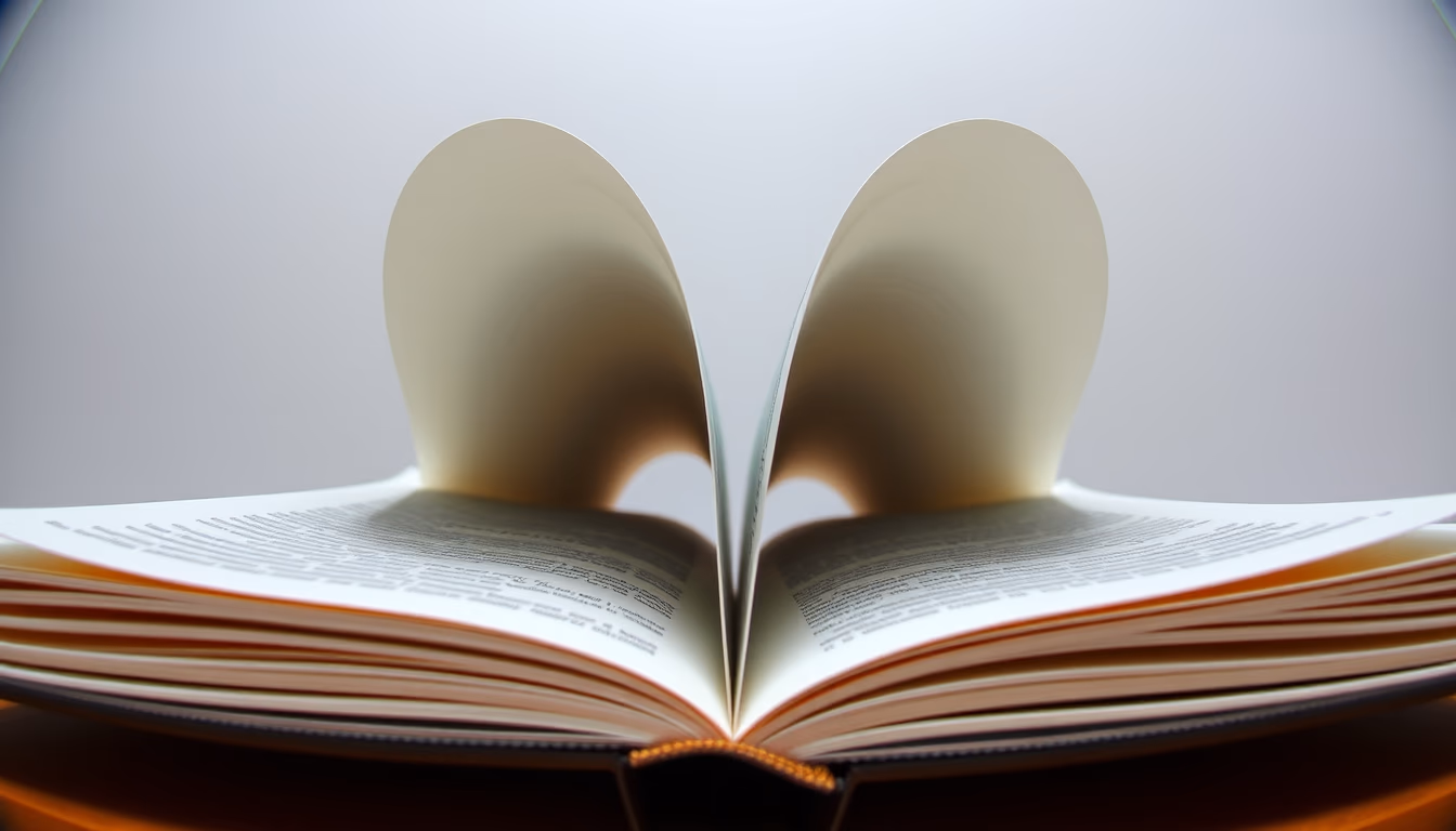 pop-up book opened in editorial style