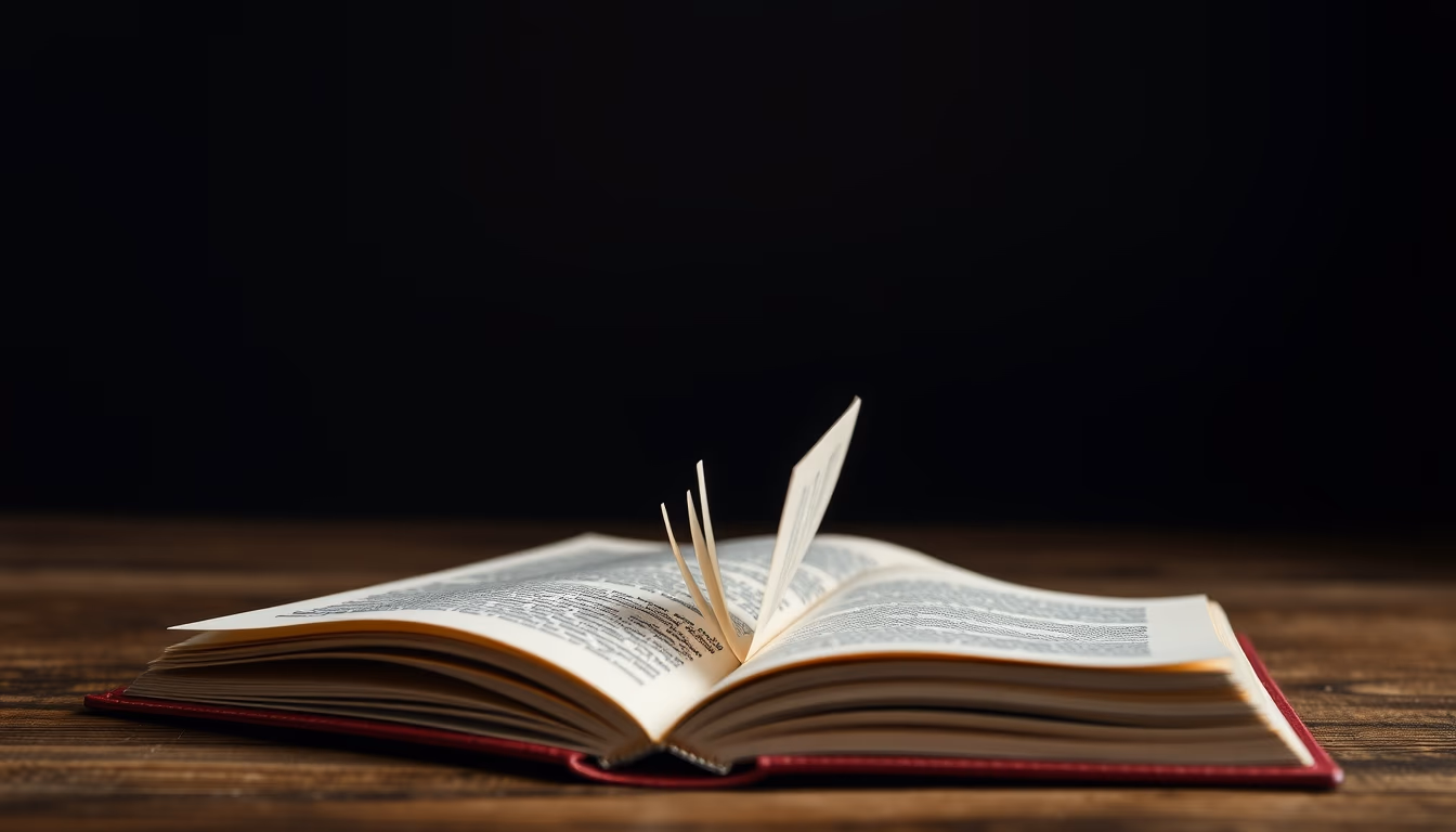 pop-up book opened in editorial style