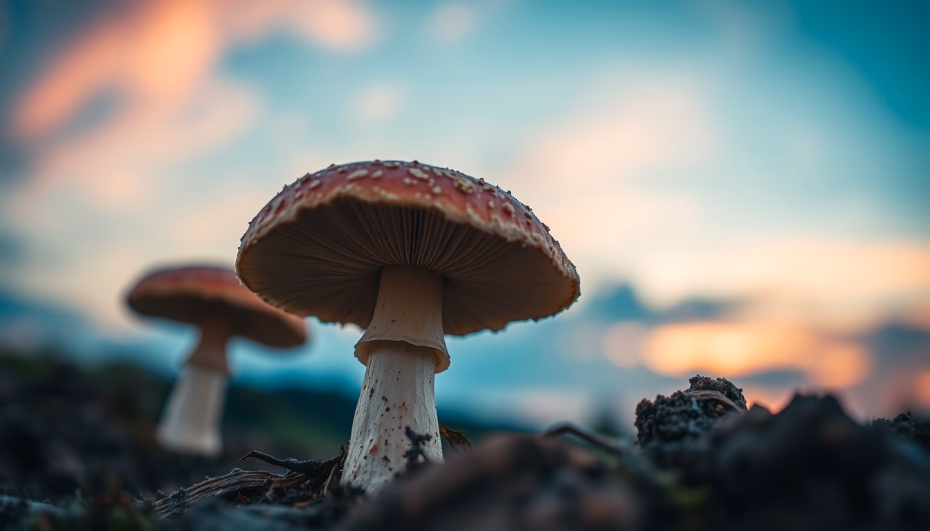 porcini mushroom italian in editorial style