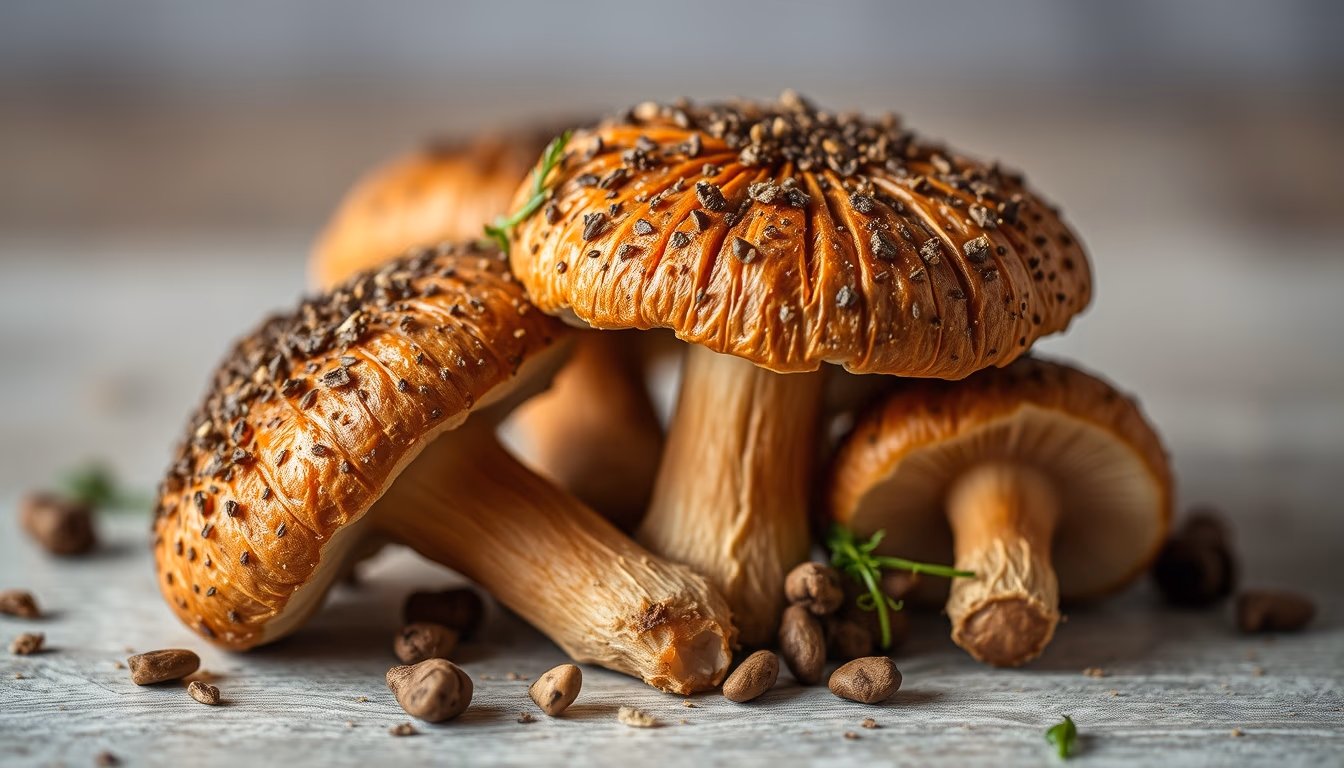 porcini mushroom italian in editorial style