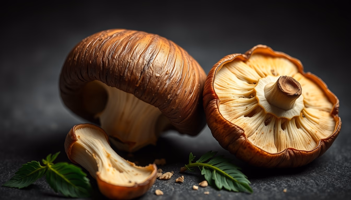 porcini mushroom italian in editorial style