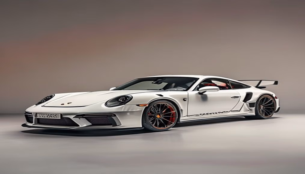 porsche 911 turbo s aerokit in luxury editorial photography