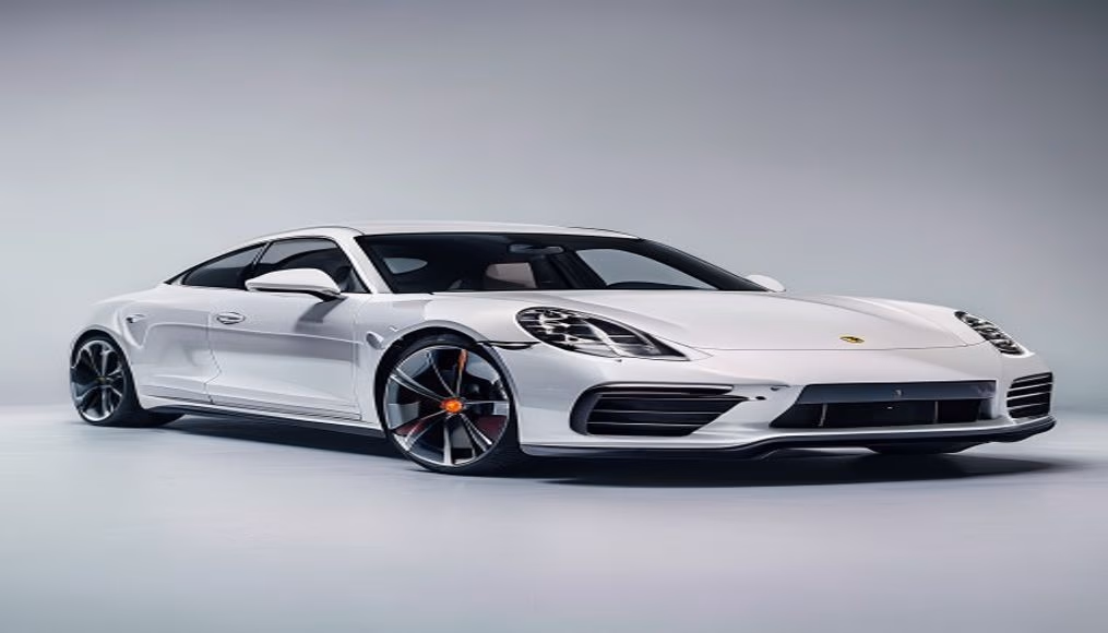 porsche taycan turbo gt in luxury editorial photography