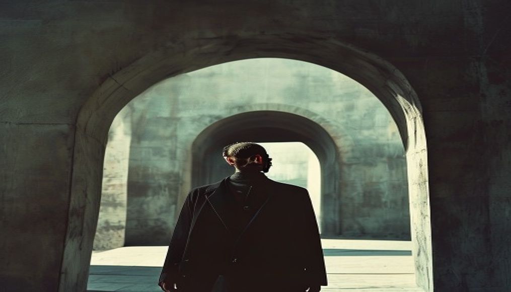 postmodern arch frank in editorial style