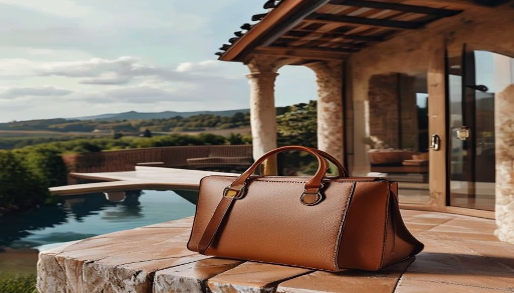 prada cleo brushed leather in luxury editorial photography