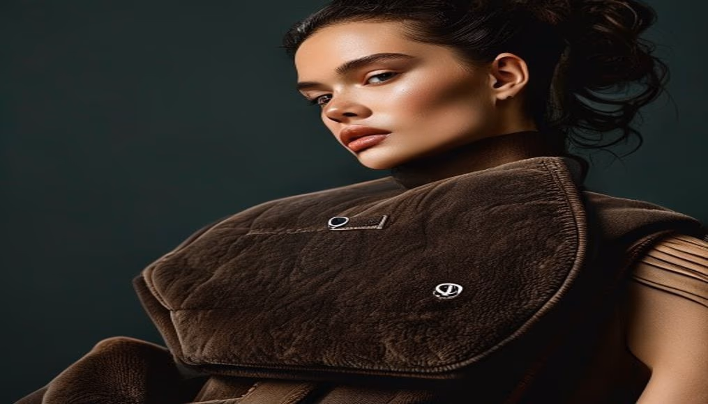 prada moon padded shearling in luxury editorial photography