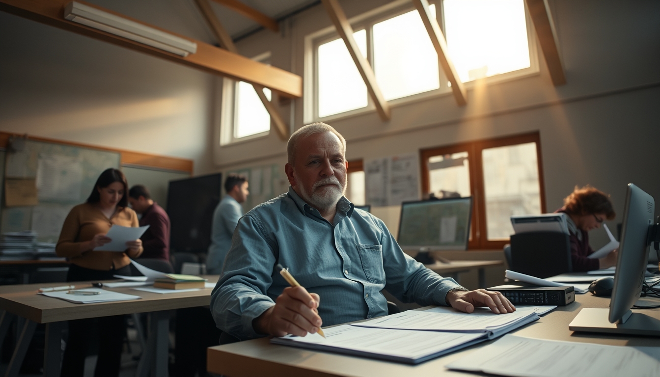 Procon office with citizens filing complaints em estilo editorial