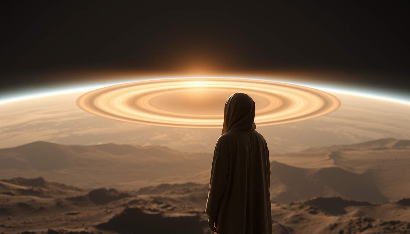 protoplanetary disk forming in editorial style