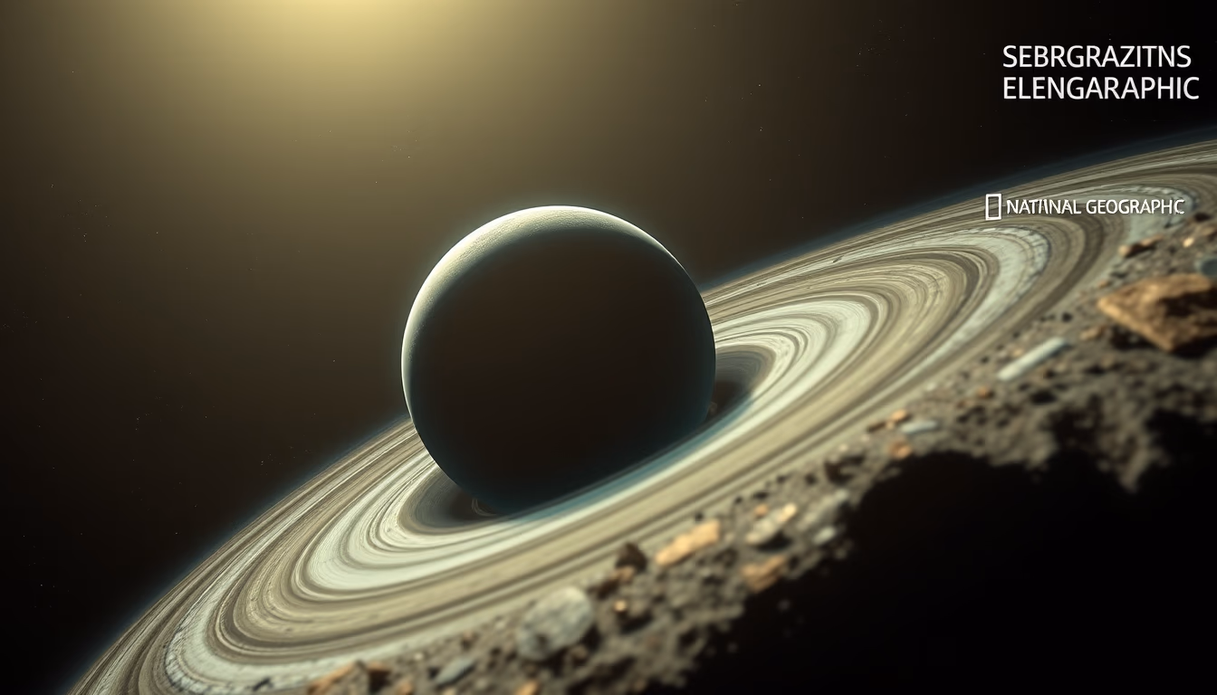 protoplanetary disk forming in editorial style