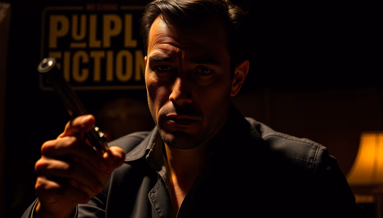 pulp fiction covers in editorial style