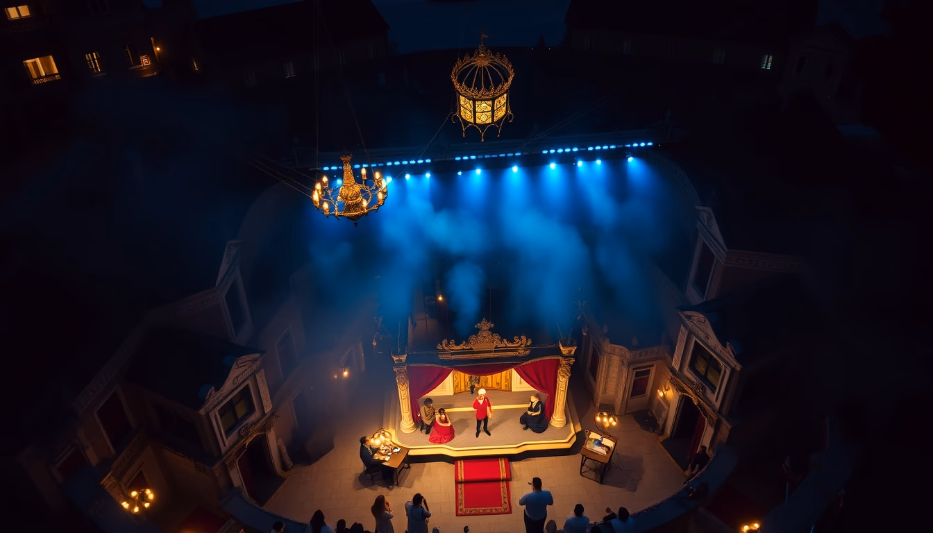 puppet theater venetian in editorial style