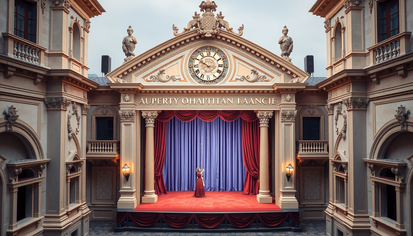 puppet theater venetian in editorial style