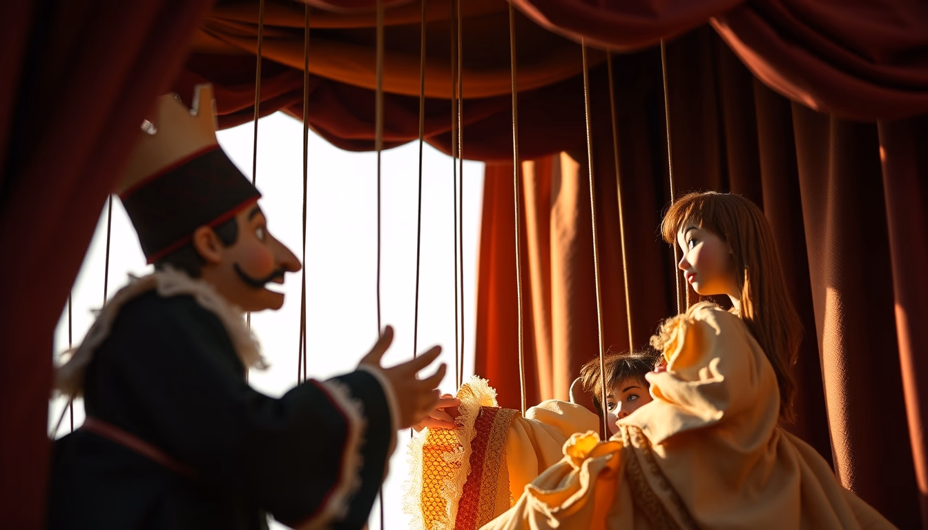 puppet theater venetian in editorial style