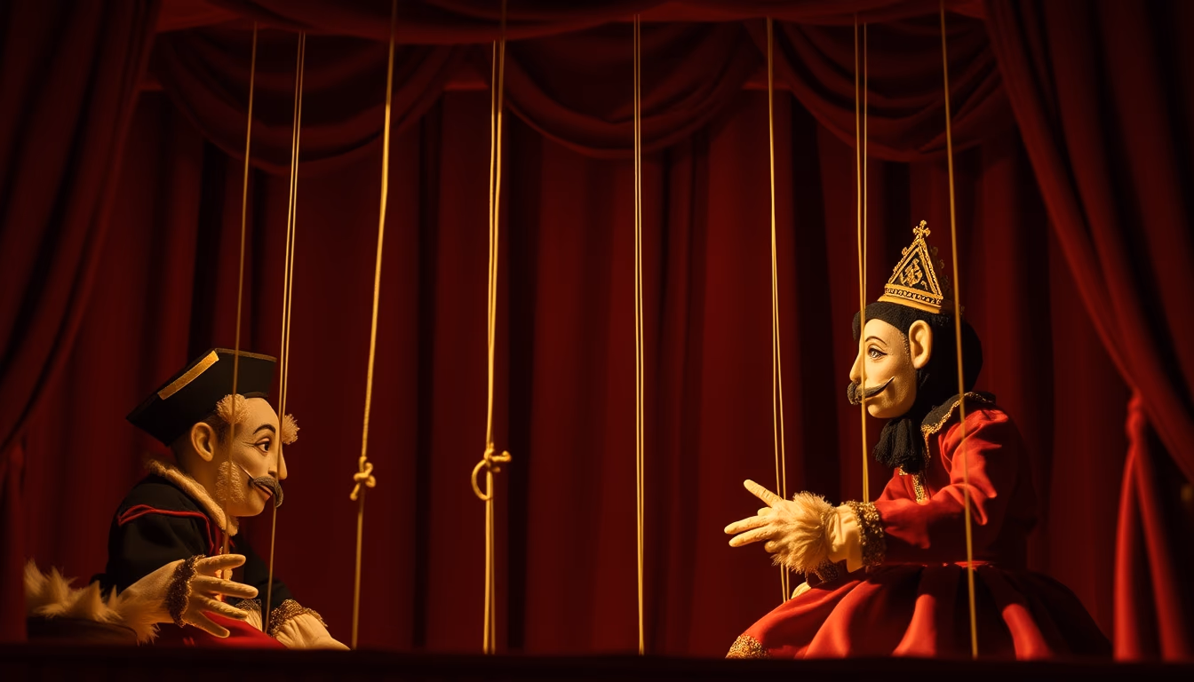 puppet theater venetian in editorial style
