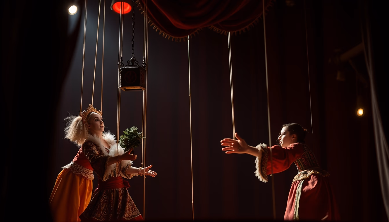 puppet theater venetian in editorial style