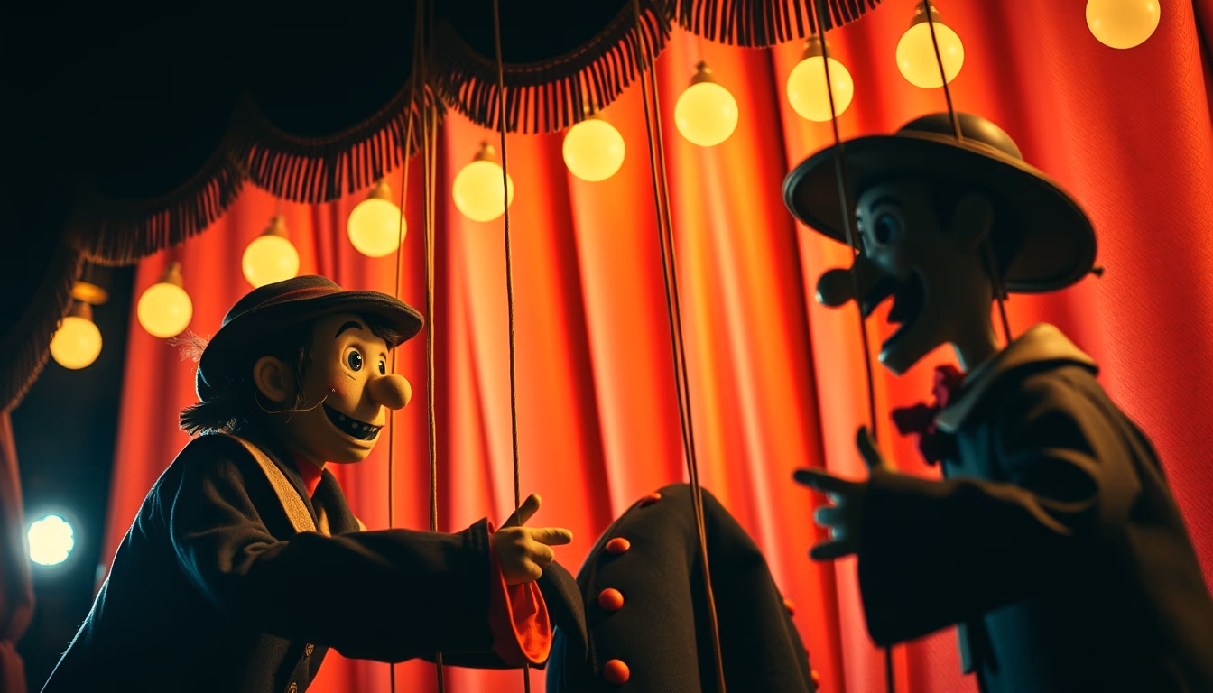 puppet theater venetian in editorial style