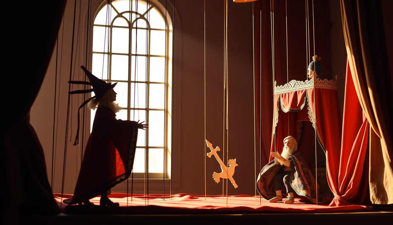 puppet theater venetian in editorial style