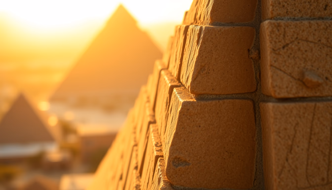 pyramid corner detail in editorial style