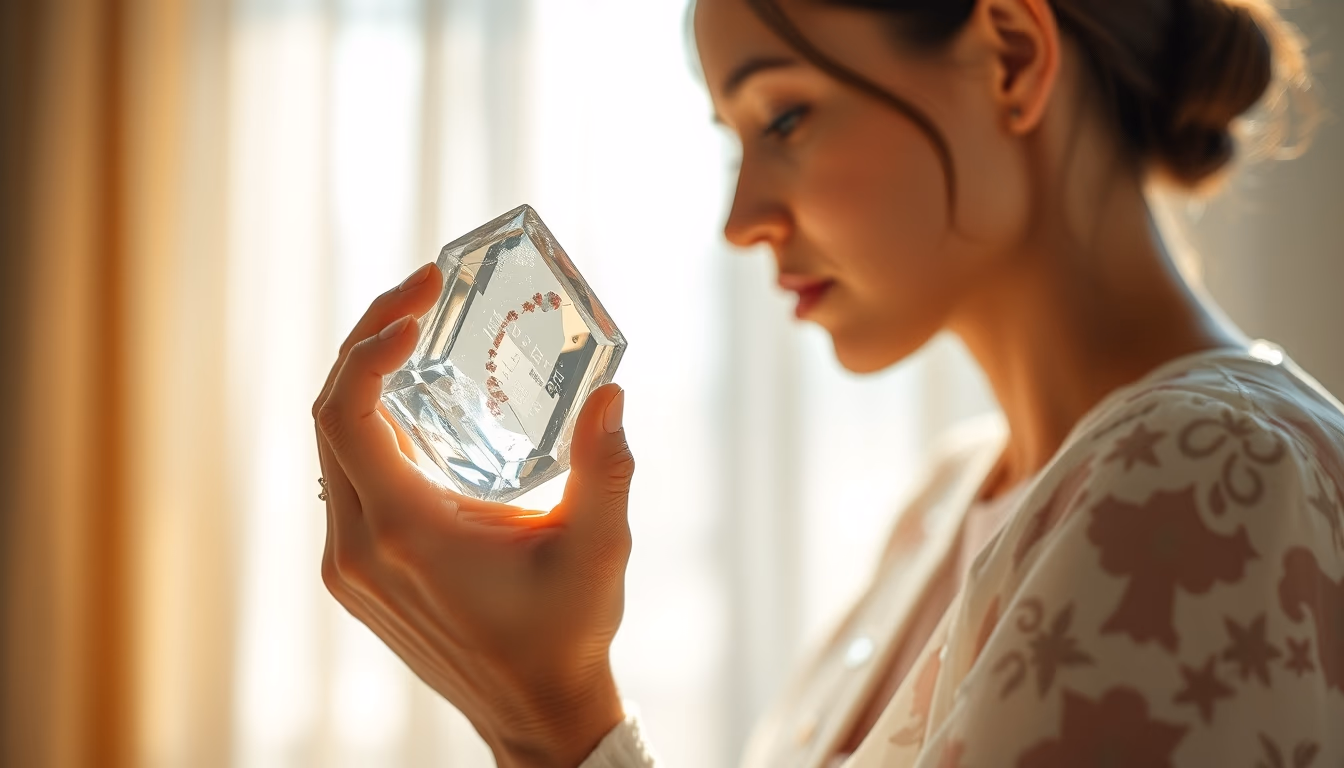 quartz crystal clear in editorial style