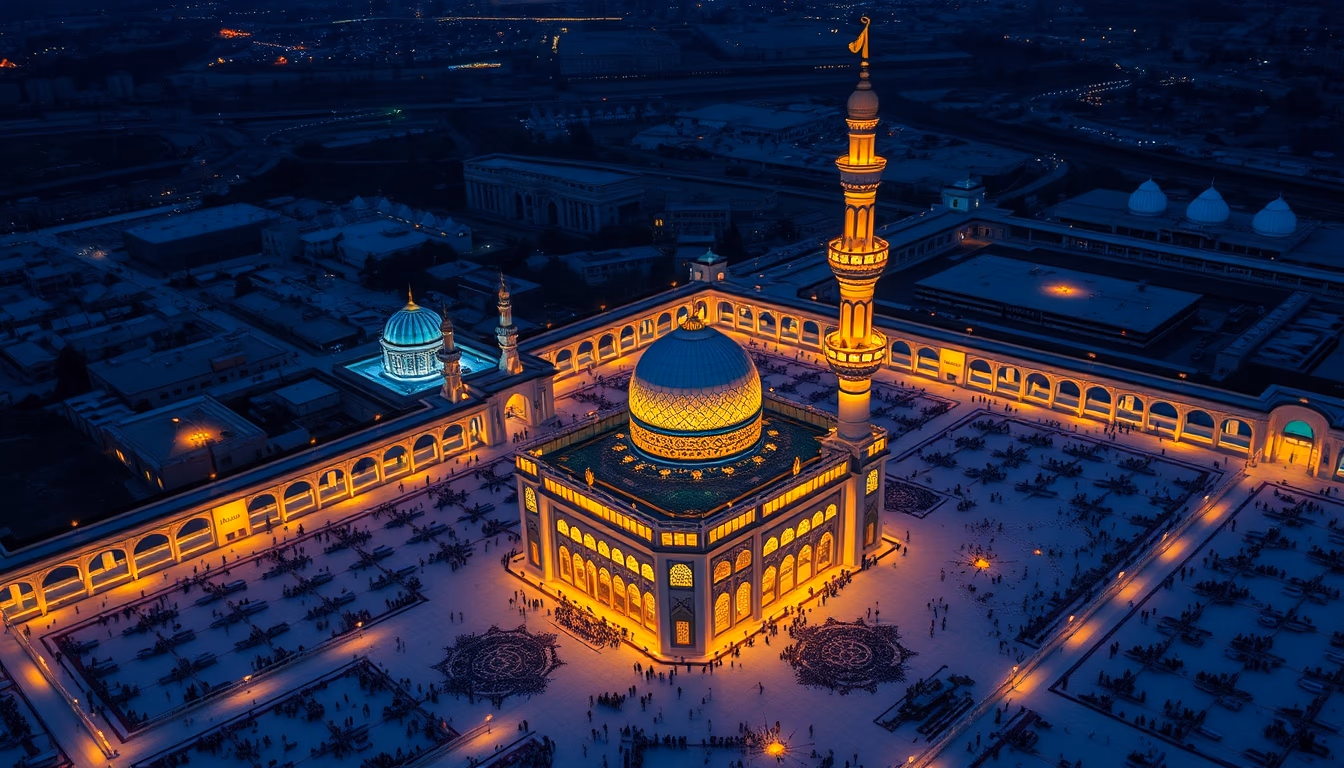 quran illuminated golden in editorial style