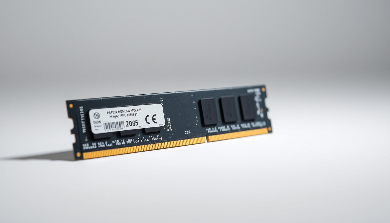 ram memory module ddr5 in editorial style