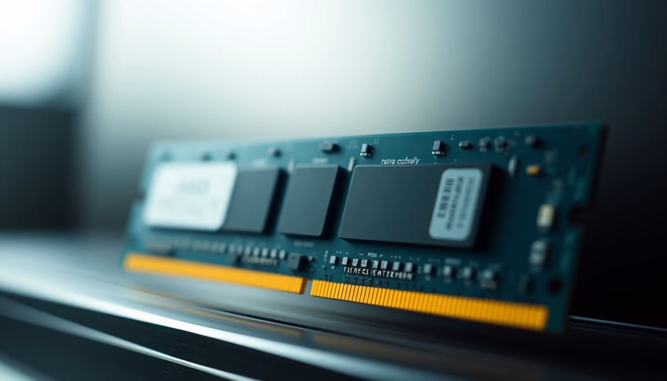 ram memory module ddr5 in editorial style
