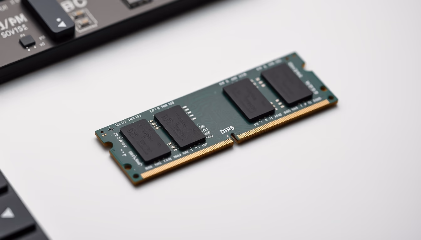 ram memory module ddr5 in editorial style