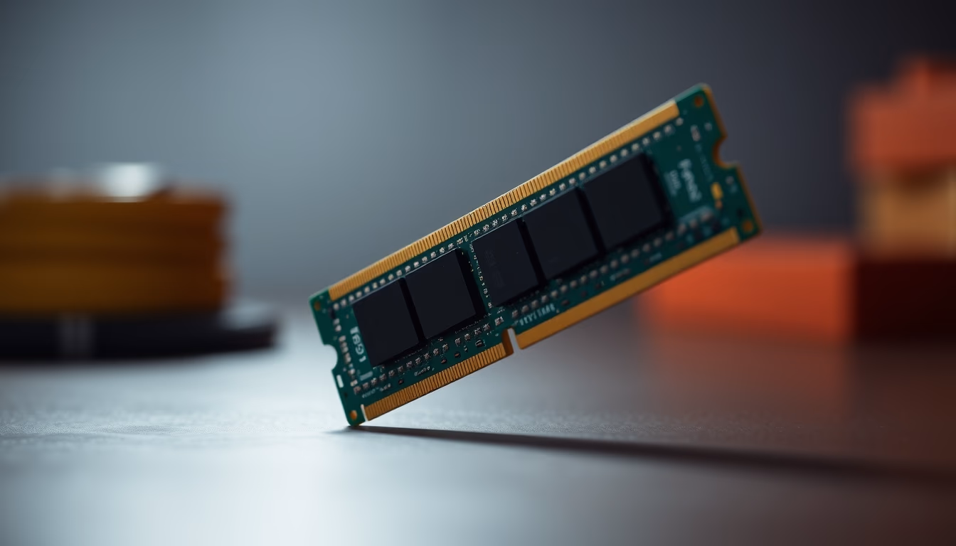 ram memory module ddr5 in editorial style