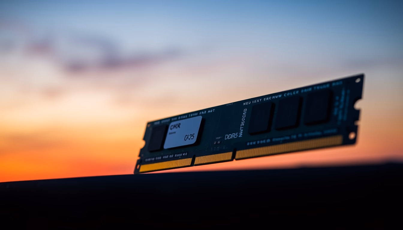 ram memory module ddr5 in editorial style