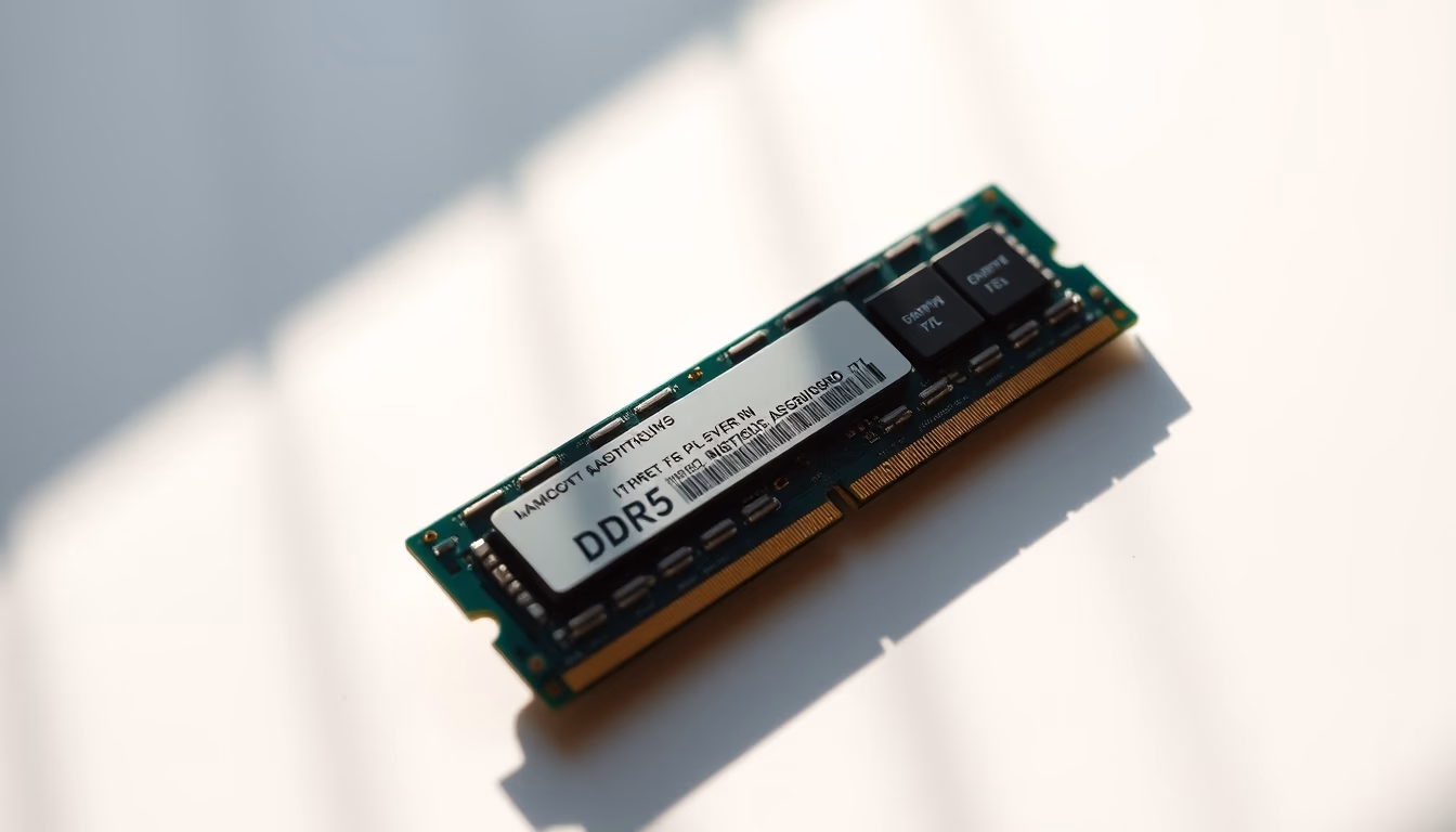 ram memory module ddr5 in editorial style