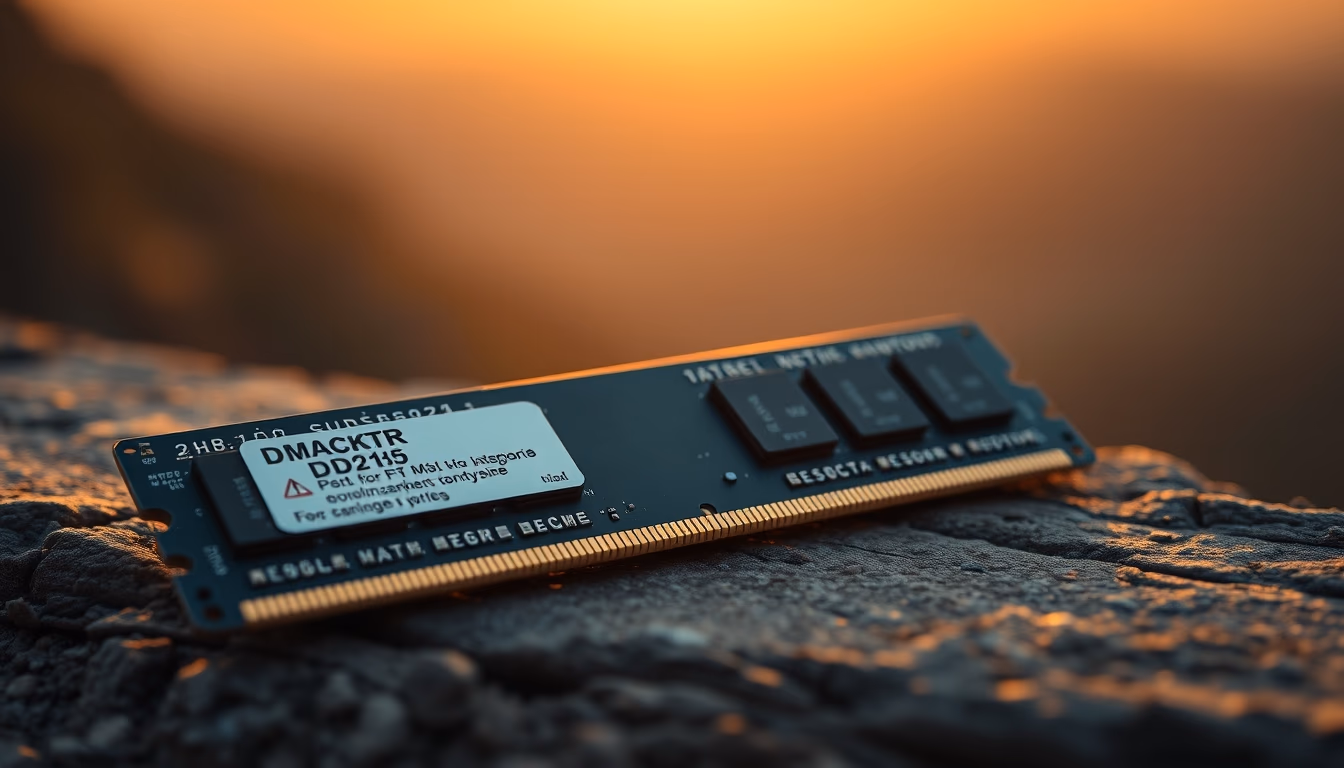 ram memory module ddr5 in editorial style