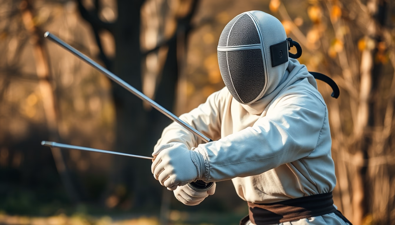 rapier renaissance fencing in editorial style