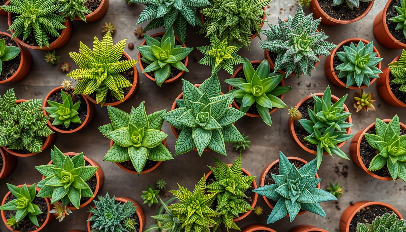 rare plant nursery in editorial style