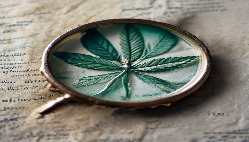 Selo raro magnifying em estilo editorial