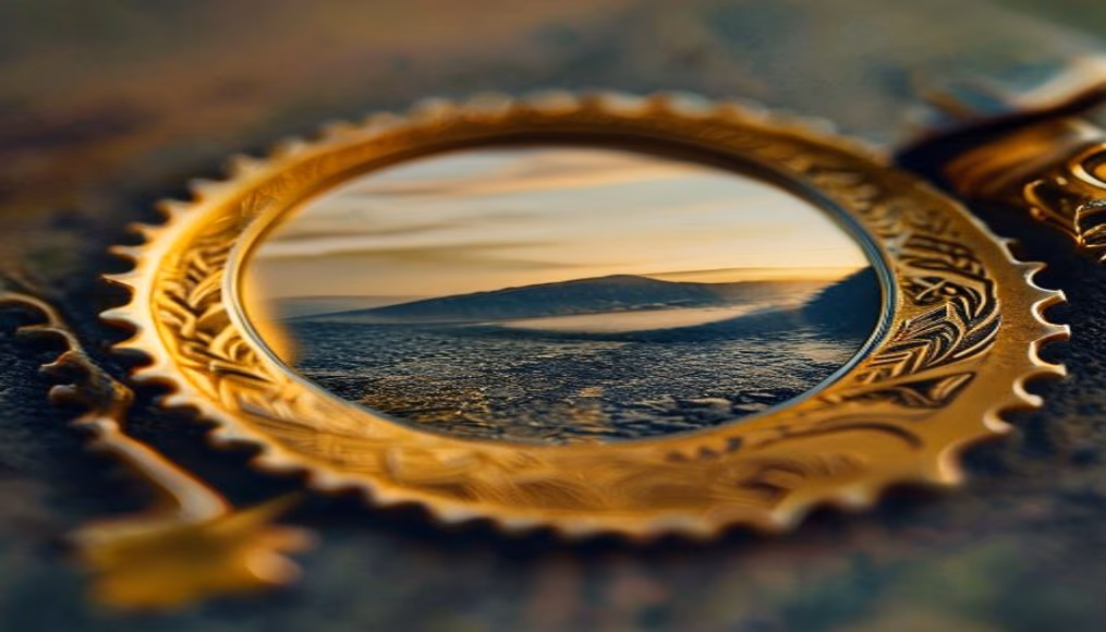 rare stamp magnifying in editorial style