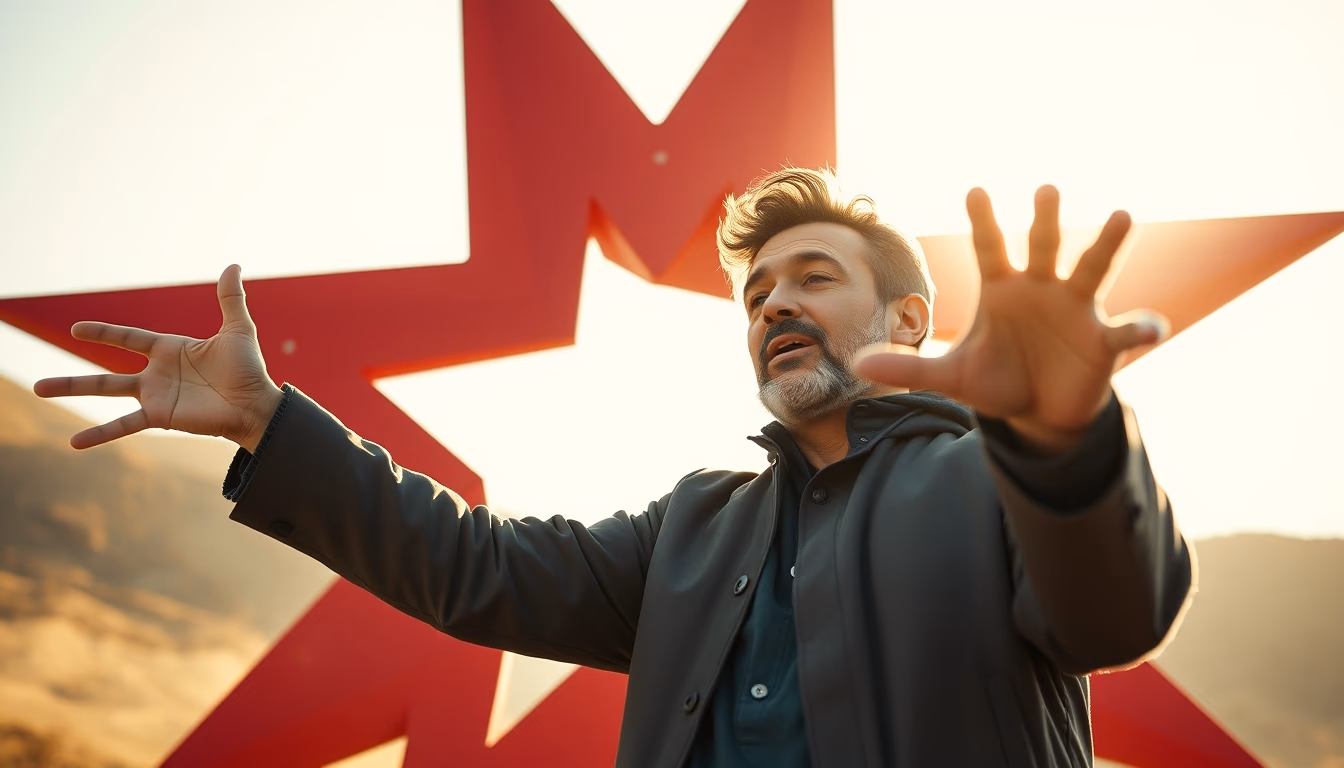 red giant star expanding in editorial style