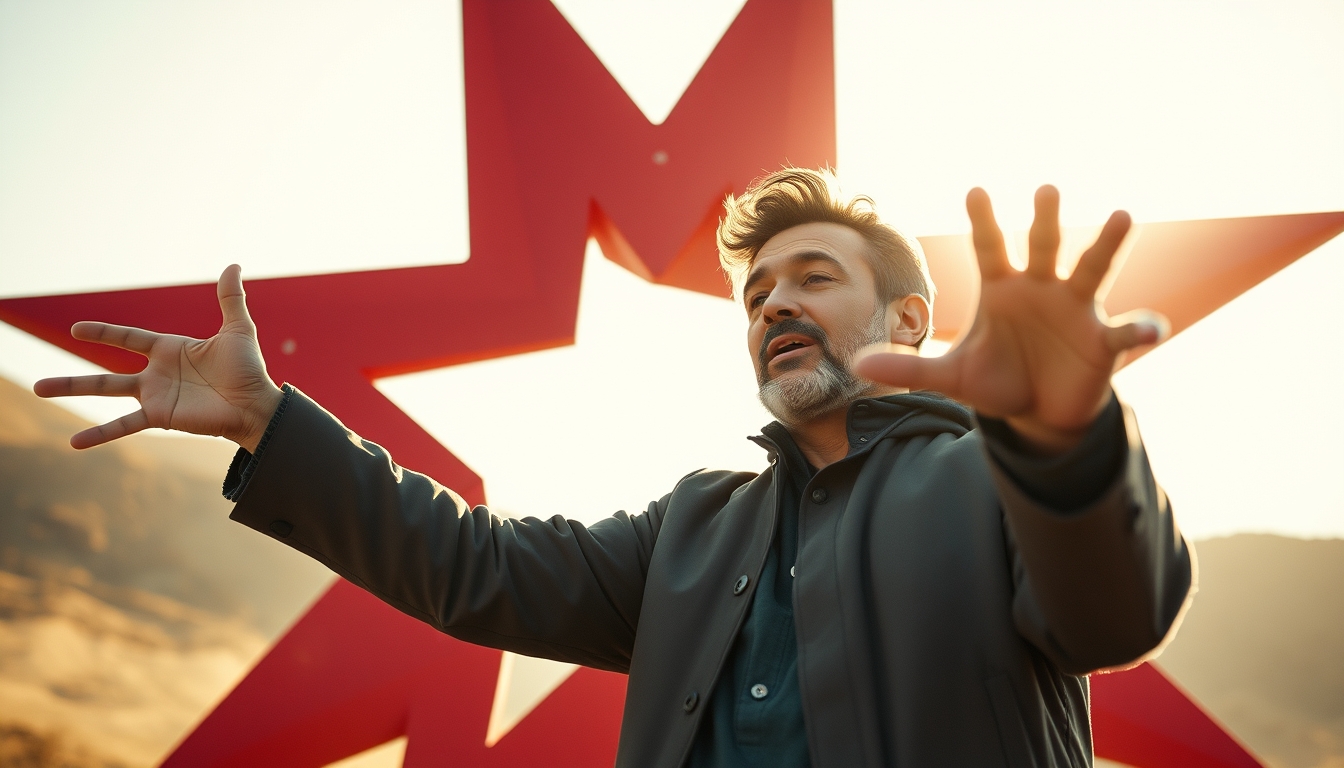 red giant star expanding in editorial style