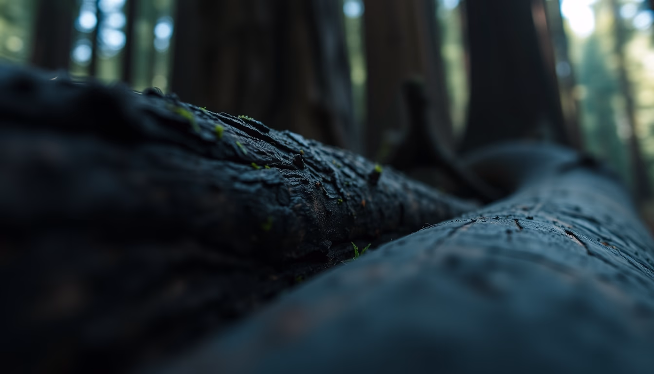 redwood forest california in editorial style