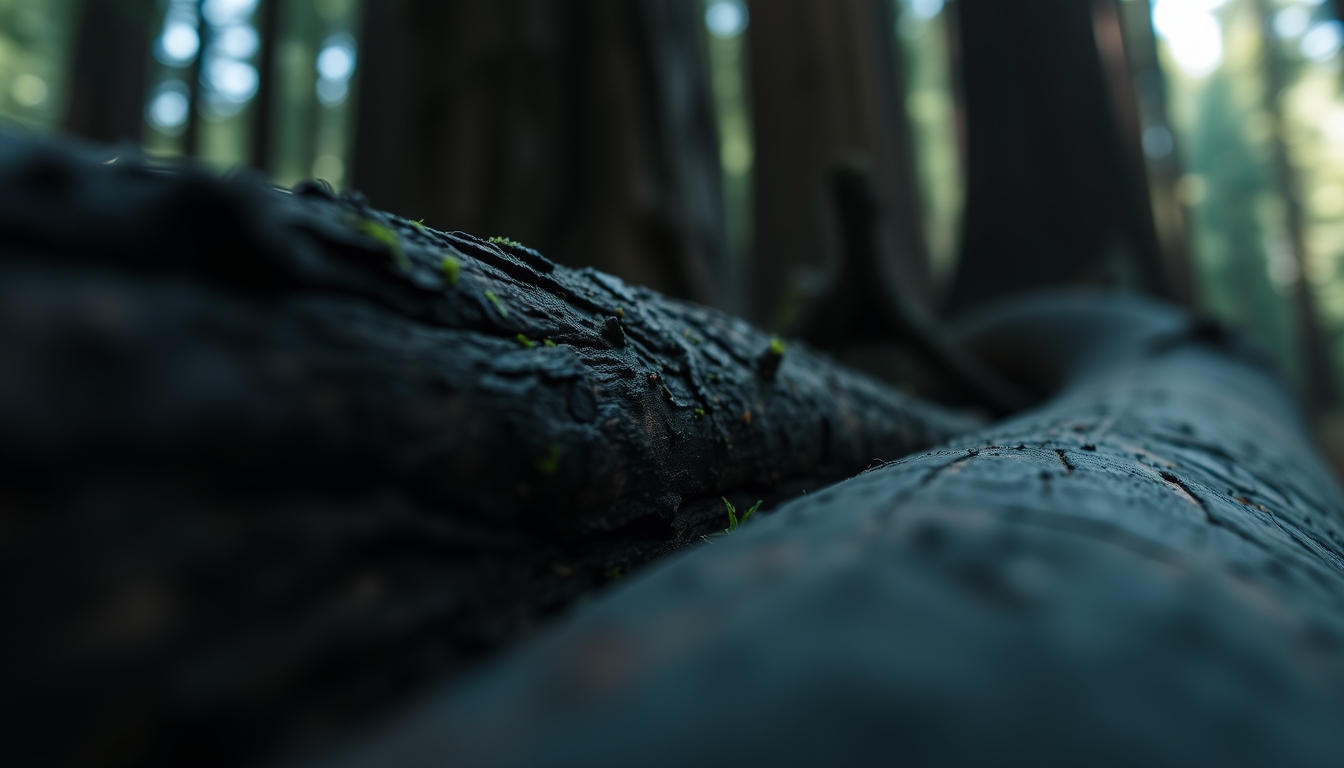 redwood forest california in editorial style