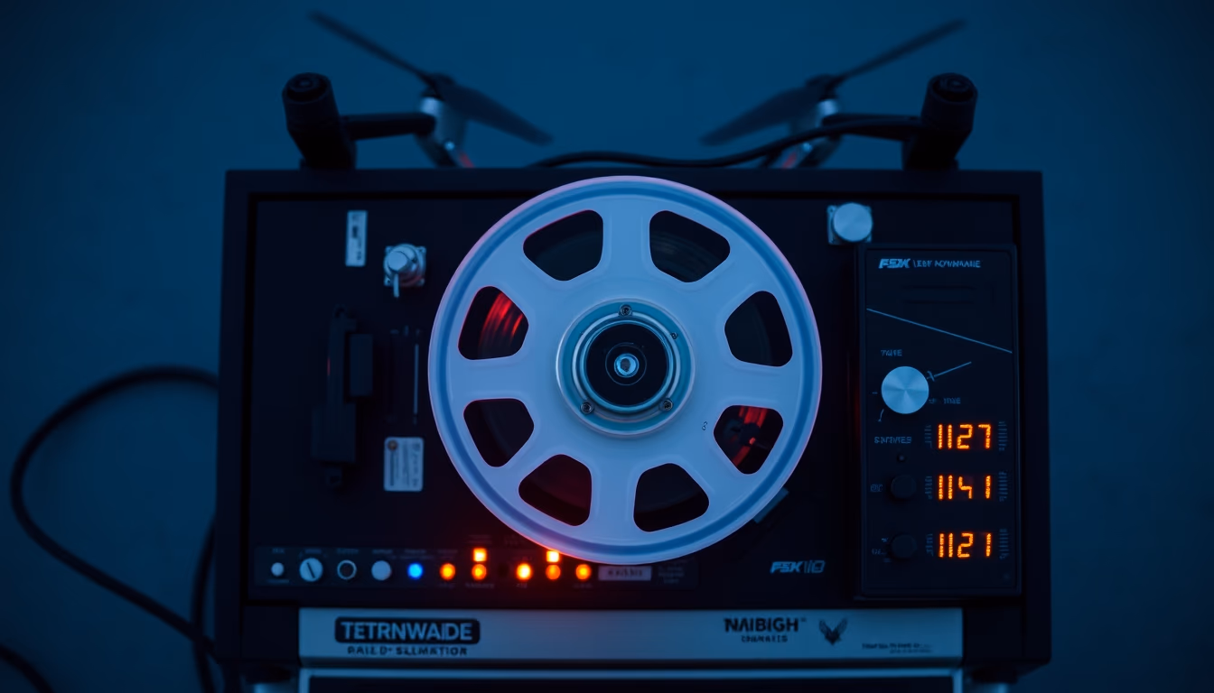 reel to reel tape player in editorial style
